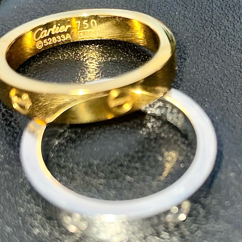 Carrier Gold Screw Motif Ring LOVE RING Approximate Sz 9